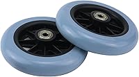 Vista 4 de MY MIRONEY 2 PIEZAS Ruedas de Repuesto de 5 Pulgadas para Sillas de Ruedas, Andadores, Ruedas Delanteras de PVC para Sillas de Ruedas Rodador Gris
