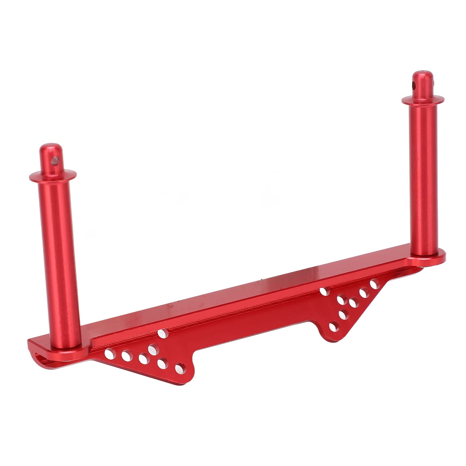 Soportes de carrocería delanteros y traseros de aleación de aluminio con postes de carrocería para coche Traxxas Slash 2WD 1/10 RC (Red)