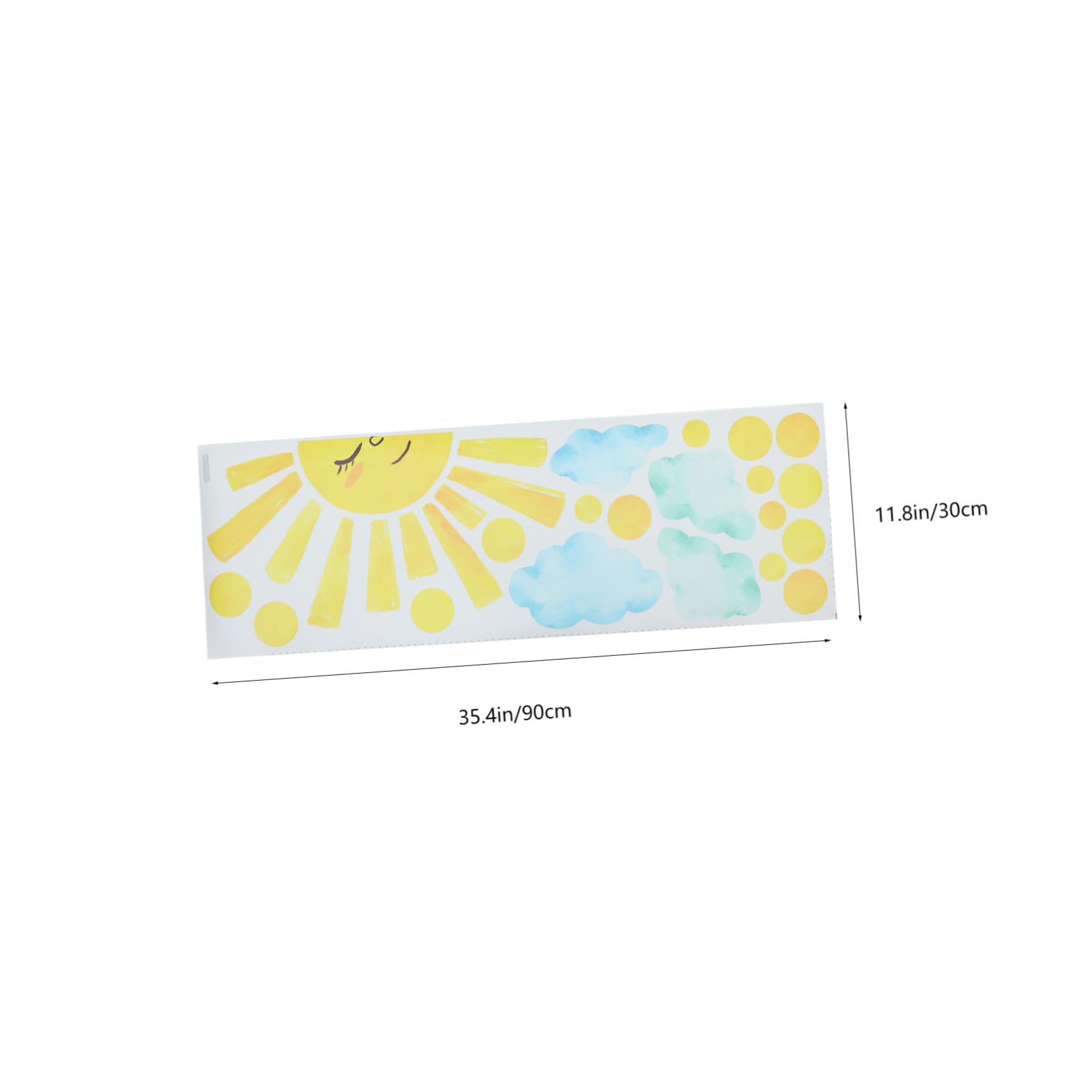 HOMSFOU 5sets Adesivo Murale Sole e Stile Bohemien Decorazione Murale Autoadesiva Per Camera Da Letto e Soggiorno Durevole