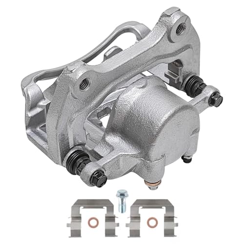 Image of Detroit Axle - 2pc Front Brake Calipers for Chevy Malibu Impala Equinox | GMC Terrain Buick LaCrosse Regal Allure Cascada ELR Disc Brake Calipers with Brackets Assembly Replacement