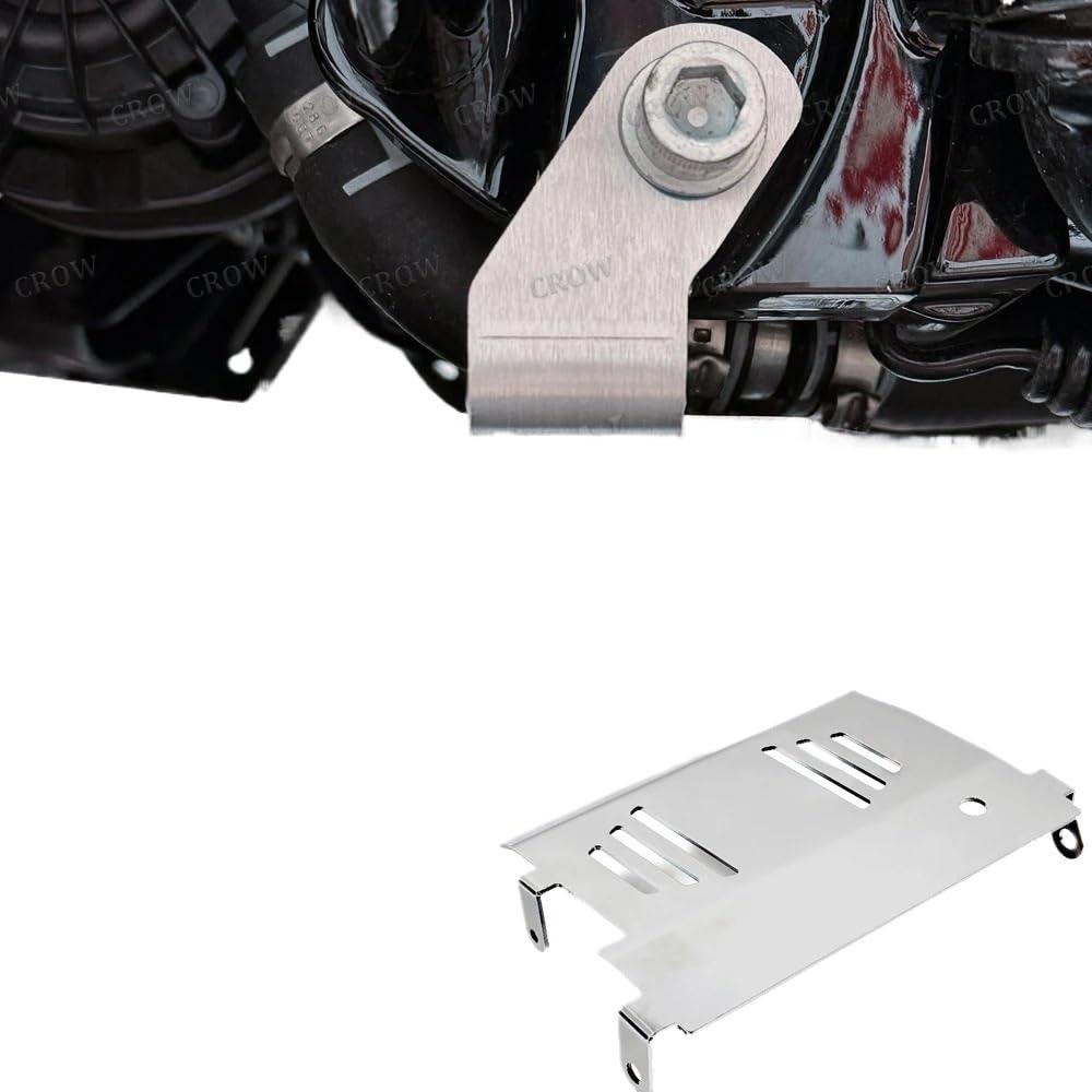 Do CVO Road Glide FLTRXSE 2024 Osłona dolnej części podwozia silnika Czarno-srebrne akcesoria motocyklowe owiewki osłona Podwozie Spoiler(Black)
