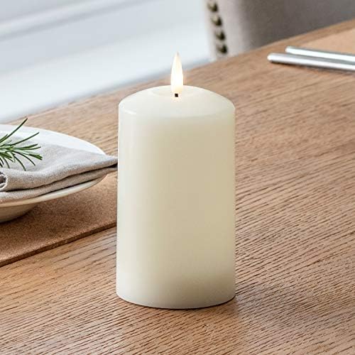 Lights4fun Set of 3 Real Wax Battery Operated Flameless LED Candles