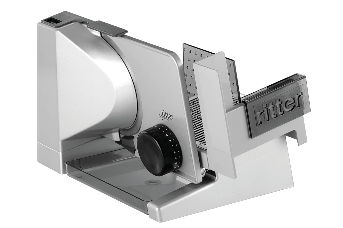 ritter solida 4 Duo Plus Affettatrice elettrica multiuso e affettapane in metallo massiccio, Made in Germany