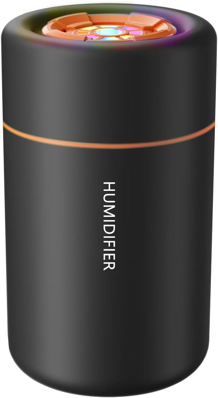 Mini humidificador, humidificador de escritorio personal USB para RV, oficina, dormitorio, etc. Apagado automático, 2 modos de niebla, súper
