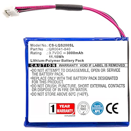 XSP 3000mAh Replacement Battery IQ Panel 2, IQ Panel 2 Plus PN SP584646-1S2P, QR0041-840