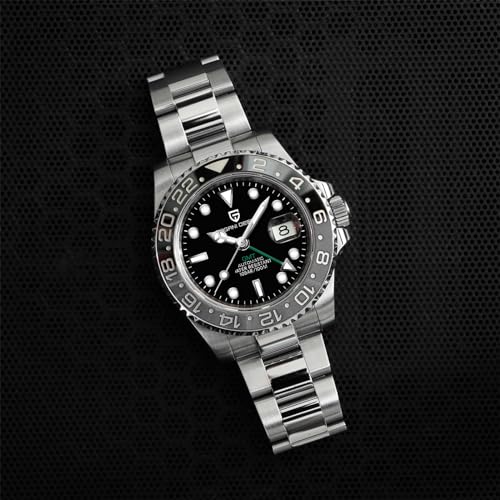 Image of Men Watch Pagani Design GMT Watches for Men Automatic 40MM Date 100M Waterproof Stainless Steel Sapphire Glass Mechanical Wristwatches PD-1662