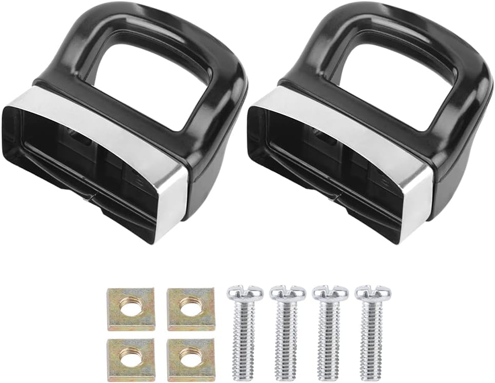 2Pcs Pot Short Side Handles Sauce Pot Panhandle Cooker Steamer Holder Handle Replacement Handgrip for Metal Pressure Pan Black Type A One Size