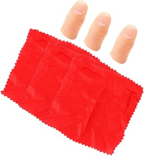 Funny Magician Scarf 3 Sets Fake Thumb Tip Trick Prop Xmas