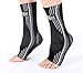 Doc Miller Premium Ankle Brace Compression Support Sleeve Socks for Swollen Foot Plantar Fasciitis Achilles Tendonitis, Use as Injury Support Recovery Eases Pain Swelling 1 PAIR (Gray, Large)