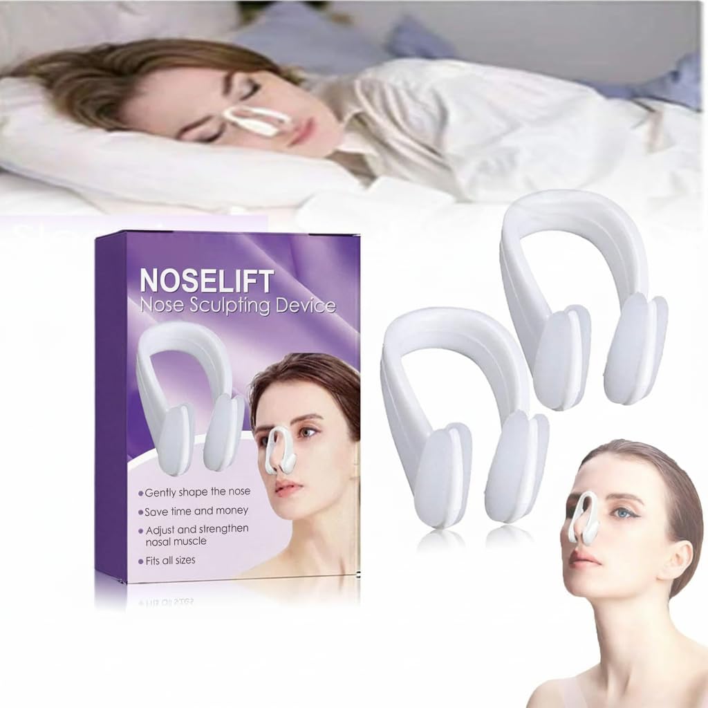 NALACAL Nose Sculpting Device, Nose Shaper Lifter Clip Corrector, Nose Bridge Straightener Corrector, Nose Sculpting Tool Slimmer for Wide Noses (2 Pcs)