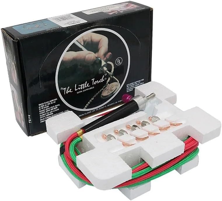 Mini Gas Little Torch Welding Soldering Tool Kit, Oxyn Acetylene Gun Platinum Metal Stainless,Practicality