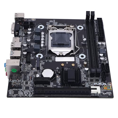 Denash Placa Base para Juegos H81, LGA 1150 DDR3 16GB M.2 NVMe NGFF 6Gb/s PCI Express X16, para CPU Core I3 I5 I7 4ta Generación E3 V3 Celeron G Series 22nm