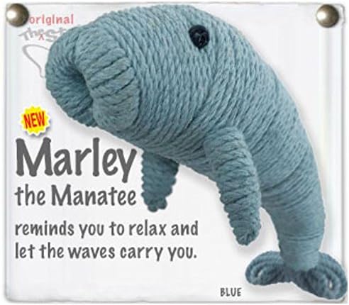 Kamibashi Marley The Manatee The Original String Doll Handmade Keychain Toy & Clip