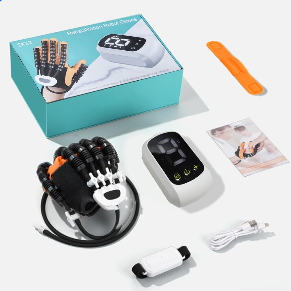Hand Funktion Rehabilitation Roboter Handschuhe, Hand-Therapie-Handschuh, Finger Rehabilitation Training Roboter Handschuhe, Schlaganfall Hemiplegie Rehabilitation Handschuh