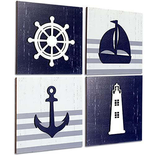 Jetec-4-Pieces-Nautical-Wall-Decor-Anchor-Ship-Wheel-Sailboat-Lighthouse-Wooden-Sign-Rustic-Beach-3D-Wood-Print-Sign-Beach-Bathroom-Wooden-Plaque-Decor-Ocean-Coastal-Theme-Ocean-Decor-Classic-Style 51fObjvPTRS