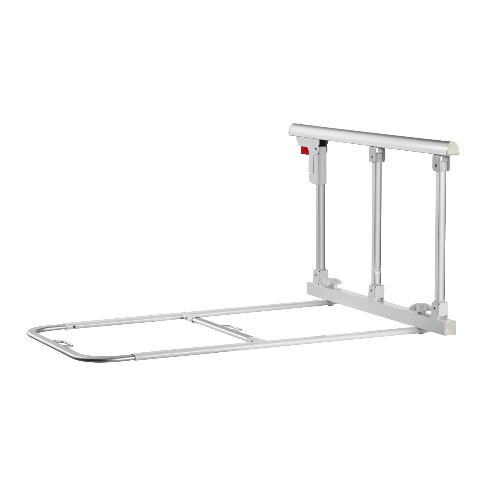 VEVOR Barandilla de Cama Plegable a Personas Mayores, 70 cm, con Correa de Sujeción, Protección Anticaídas y Protección de Bordes, Compatible con Camas King, Queen, Matrimoniales e Individuales