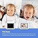 Vigilabebés Inalámbrico Cámara Vigilancia Bebe con LCD 3.5", Bebe monitor Inteligente con...