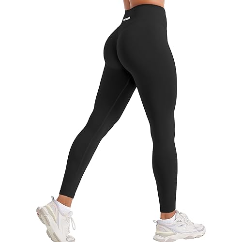 YEOREO Christiy Hidden Scrunch Butt Workout Leggings for Women Seamless High Rise V-Waistband 24" Impact Athletic Yoga Pants