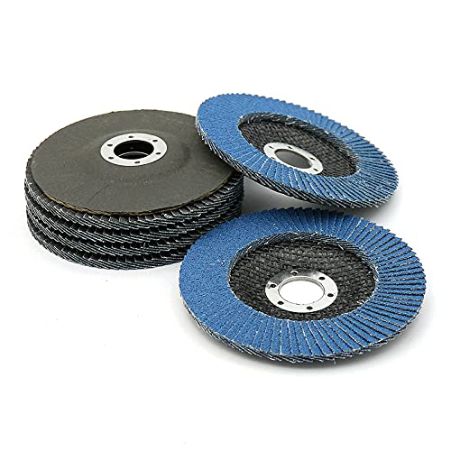 20Pcs 115mm/4.5'' 60 Grit Zirconia Alumina Flap Sanding Discs Grinding Wheels
