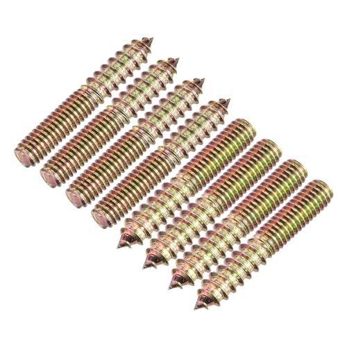 Image of uxcell 5 /16-18x2 Hanger Bolts, 16pcs Double Ended Screws Wood Dowel Screws for Furniture