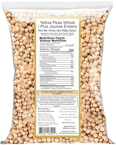 Rani Yellow Peas Whole, Dried (Vatana, Matar) 32oz (2lbs) 908g ~ All Natural | Vegan | Gluten Friendly | Kosher | Product of USA — view 2
