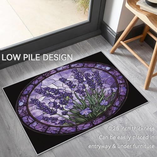 Tapete Lavanda 4x5 Púrpura Floral para Hogar miniatura 4