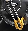 UKB4C Heavy Duty Steering Wheel Lock High Security Anti Theft Twin Bar Hook for Audi A1 A3 A5 A6 Q3 Q5 Q7 etc #1