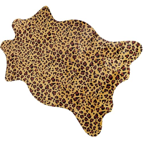 Tapete Leopardo con Estampado Animal 109x74 cm Antideslizante miniatura 1