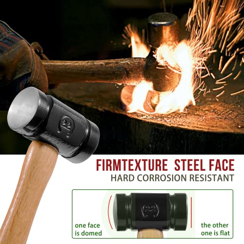 Camoo CU-0883 36Oz Rounding Hammer, Versatile Blacksmith Hammer For Blacksmithing Handmade Horseshoer Making Knife Blacksmith Forge Tools thumb #3