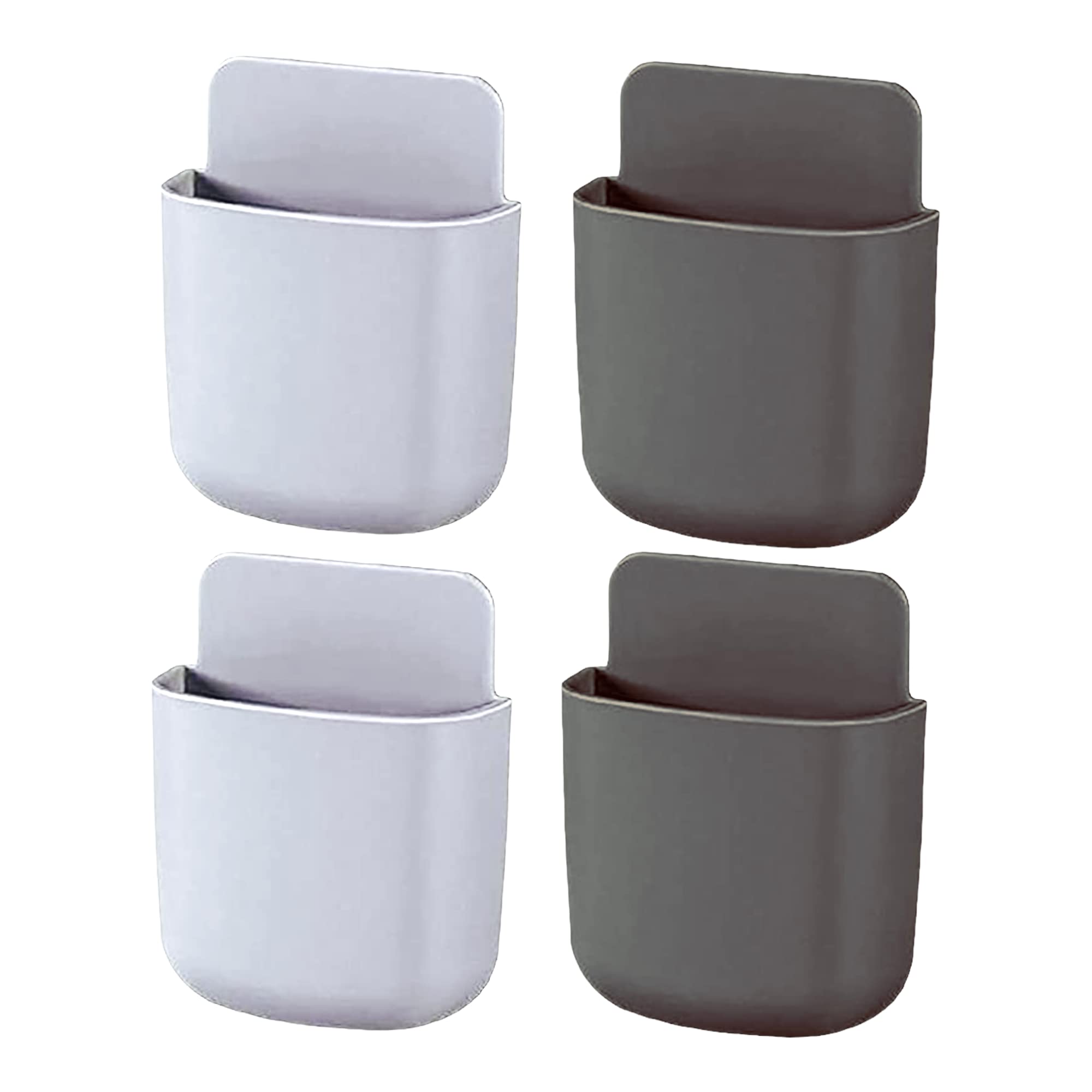 IRONFIX® (Pack of 4 Multipurpose Mobile Holder for Home Wall Charging, Wall Mount Phone Holder, Wall Mobile Phone Charging Stand with Holder for Mobile, Remote,Stationary