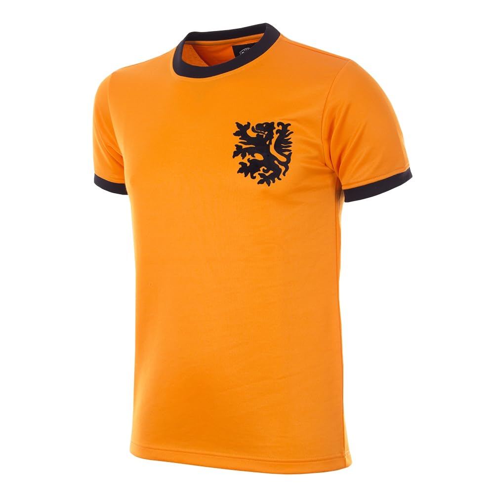 COPA Maglietta da Calcio retrò da Uomo con Scollo Rotondo e Scollo Rotondo della Coppa del Mondo Olanda 1978