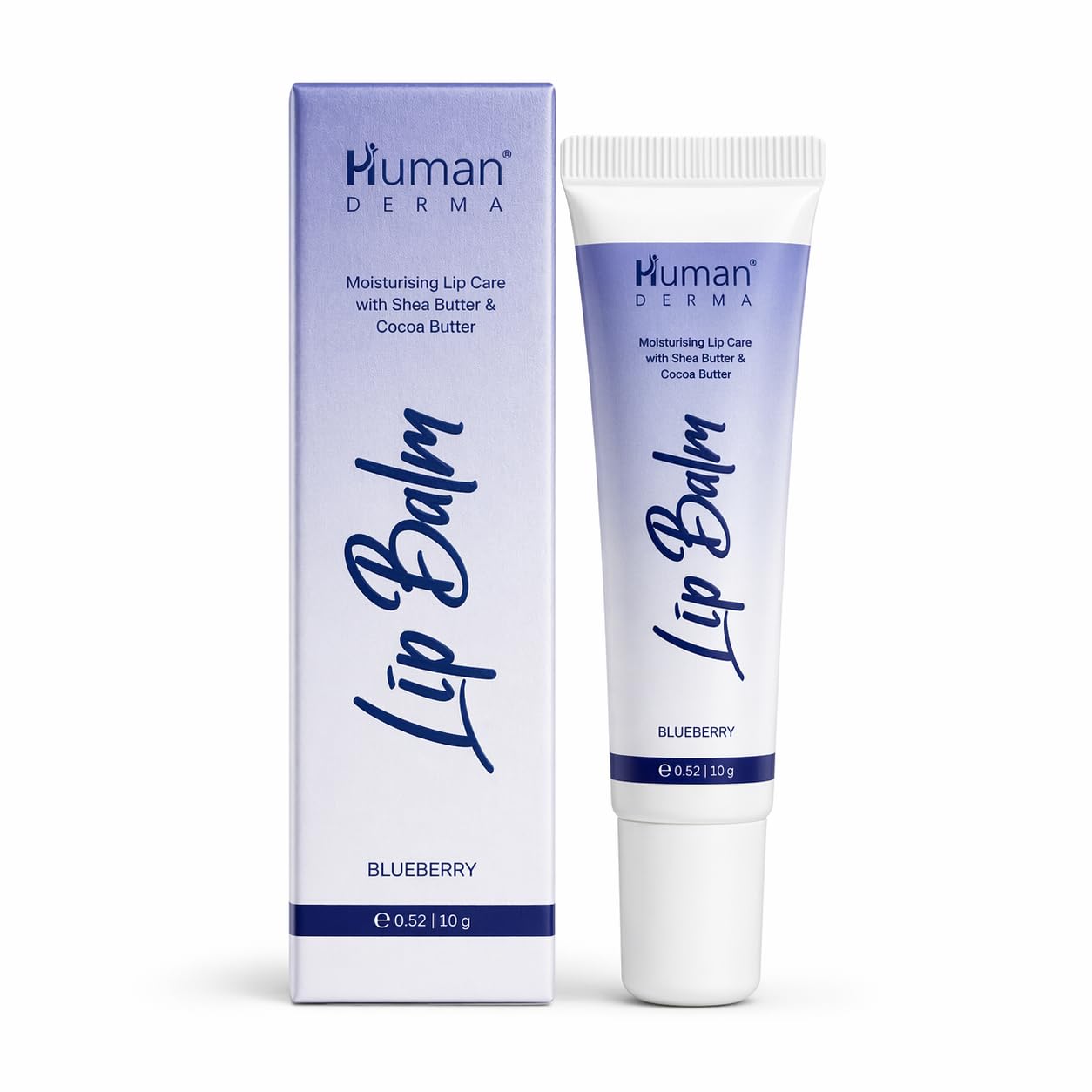 Lip Balm - 10g Blueberry with Shea Butter & Cocoa Butter, Deep Moisturising Glossy Finish, Repairs Dry Lips, 10g-picture-41