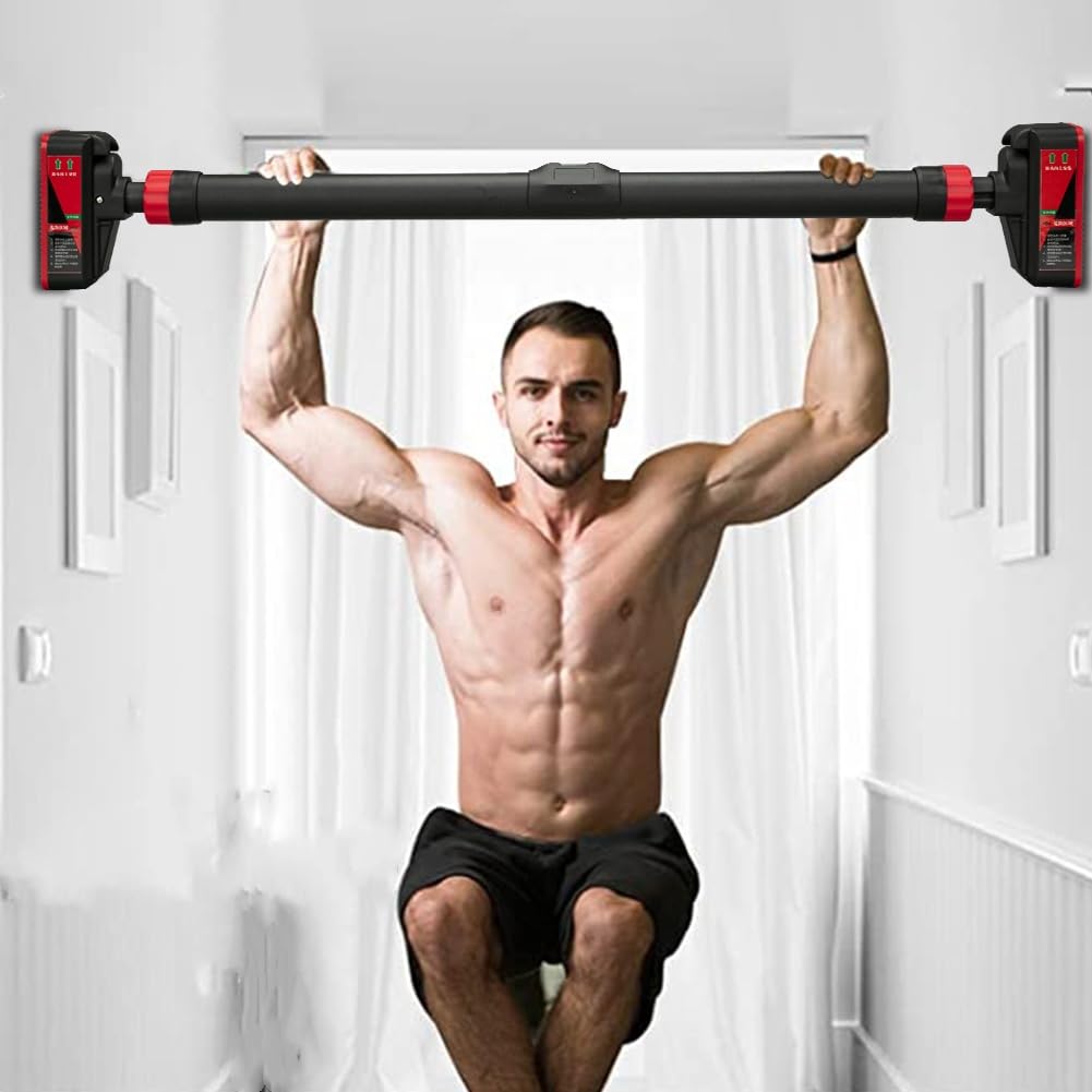 Pull Up Bar Strength Training Pull-Up Bars for Doorways Chin Up Bar With Level Meter and Adjustable Width