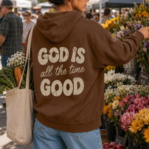 Christian Hoodies for Women God Is Good Sweatshirt Faith Religious Shirts - image 3
