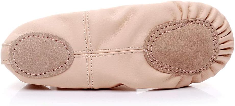 HROYL Cute Ballet Shoes Leather Ballet Slippers,Suitable for Toddler Little Big Girl,TJ-XHballet