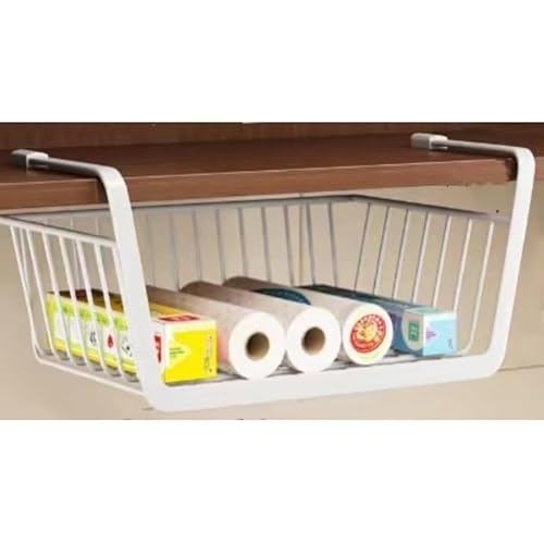 吊り下げ棚 キッチン物置棚 かご掛けテーブル下たんす収納棚ハンガー棚階層仕切り戸棚階層棚宿舎 Kisigim 吊り下げ棚 吊り下げラック キッチン収納 戸棚下収納ラック (A,フックなし)