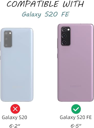Miniatura 5 de Funda transparente para teléfono Samsung Galaxy S20 FE con patrón colorido de colibrí, cuatro esquinas reforzadas, a prueba de golpes y funda