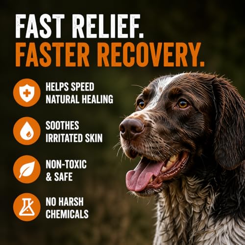 Image of Healthy Ponds Dr. Connie's Natural Solutions Wound Repair & Care for Sporting Dogs | Veterinarian Formulated Skin Care Solution | Promotes & Enhances Skin Healing