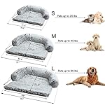 Calming-Dog-Bed-Fluffy-Plush-Dog-Mat-for-Furniture-Protector-with-Removable-Washable-Cover-for-Large-Medium-Small-Dogs-and-Cats-Large45x37x6-Light-Grey