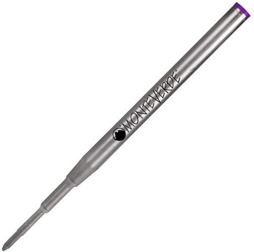 Vista 39 de Monteverde USA Recambio de bolígrafo para adaptarse a bolígrafos Montblanc, punta media, rollo suave, azul/negro (paquete de 2) (M132BB)