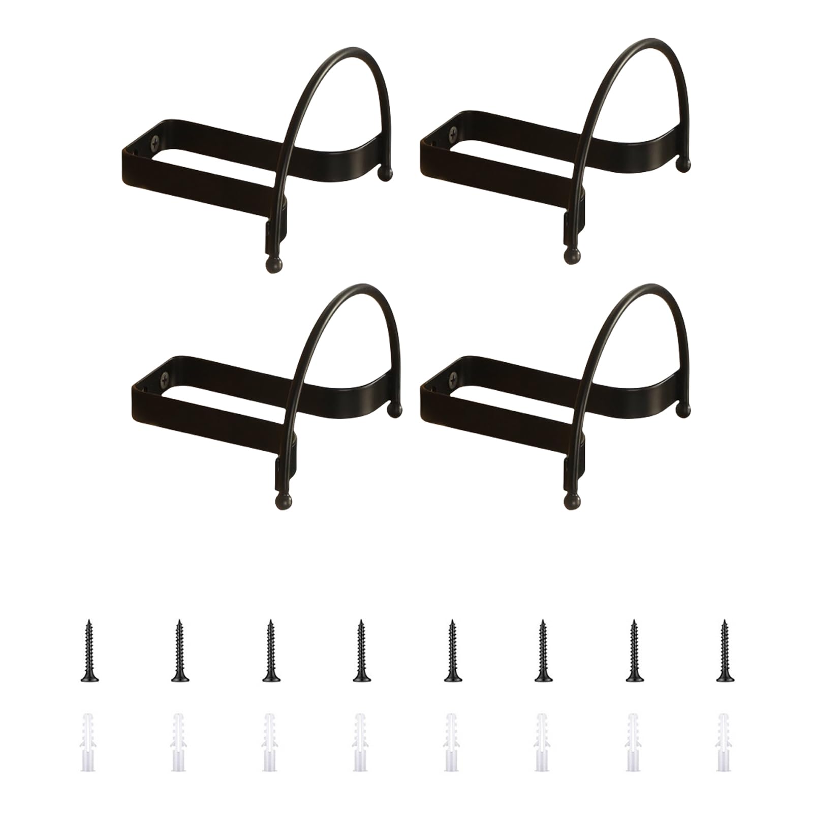 YWLUUOO 4pcs Multi Functional Hat Racks for Living Room or Closet Stainless Steel Hats Hanger Wall Mounted Entryway Hook Decorative Hat Hook