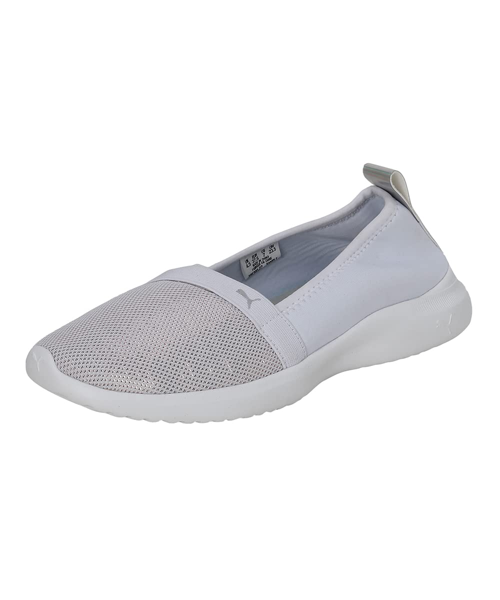 Puma Womens Adelina Shine Puma White-Puma Silver Walking Shoe-4 UK (38639002) (B0B428TQDK) Amazon Price History, Amazon Price Tracker