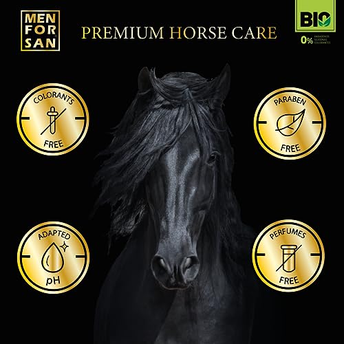 Shampooing sec pour chevaux Menforsan à l'argan bio flacon de 1L