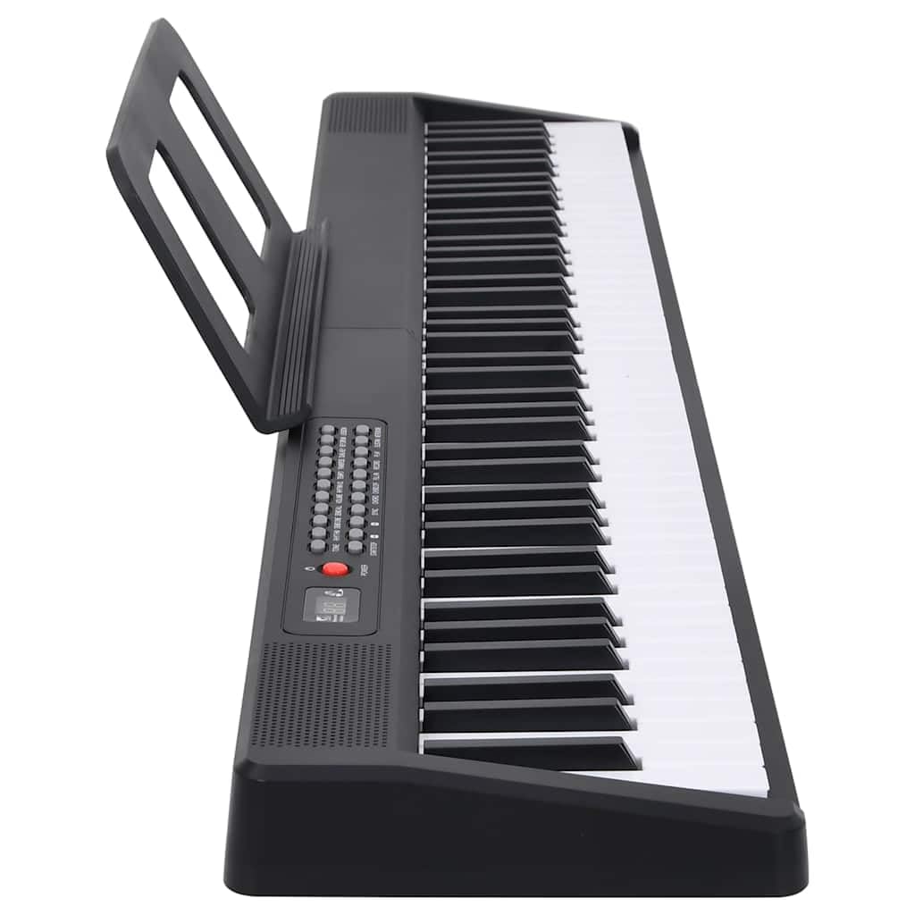 vidaXL Teclado eléctrico Piano 88 Teclas con Atril Plegable, Teclado de Piano, Teclado de Piano para Principiantes, Teclado de Instrumento Musical
