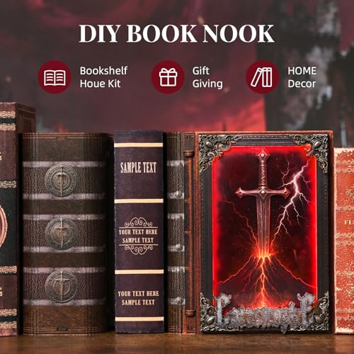 Maison miniature coin de livre MiniCity avec LED : kit de modélisme Épée de Feu - 6