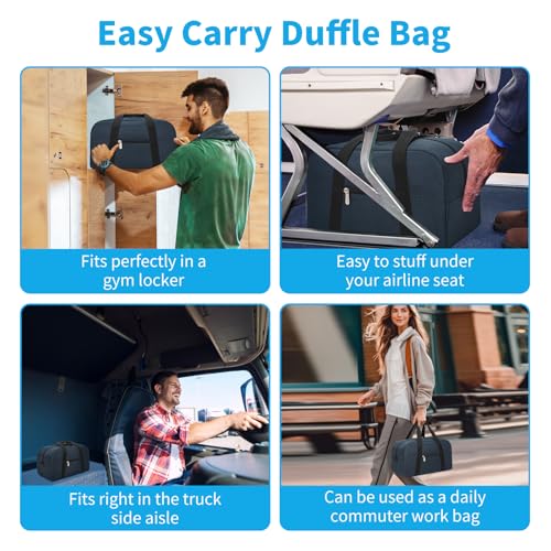 Image of Small Gym Bag 14 inch lightweight Carry On Mini Duffel Bag for Travel Sport - Black