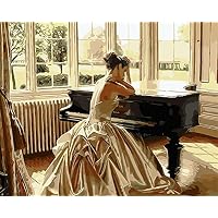 Amazon.co.jp: Meecaa Paint by Numbers 女の子 花 ハロウィンキット