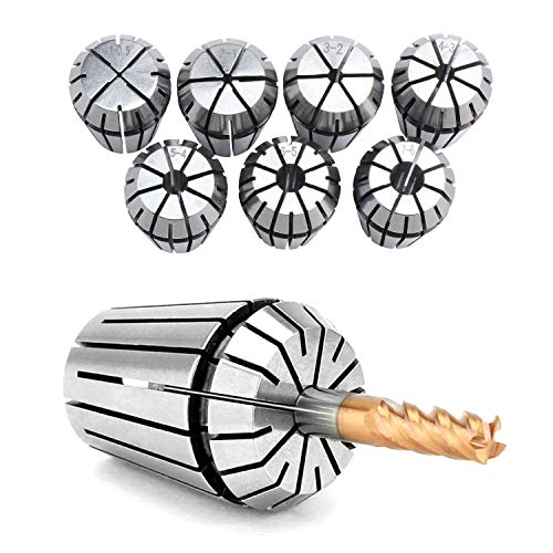 Esumic 7Pcs Er20 Spring Collet Set For Cnc Workholding Engraving Machine And Milling Lathe Tool 1-7Mm #TOP5