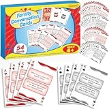Kasfalci Family Conversation Cards, Conversation Starter Cards, Playing Question...