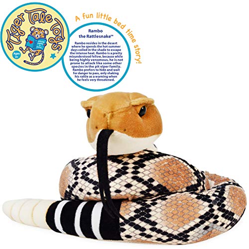Viahart Rambo The Rattlesnake - 4.5 Foot Long Stuffed Animal Plush Snake - By Tiger Tale Toys #TOP2
